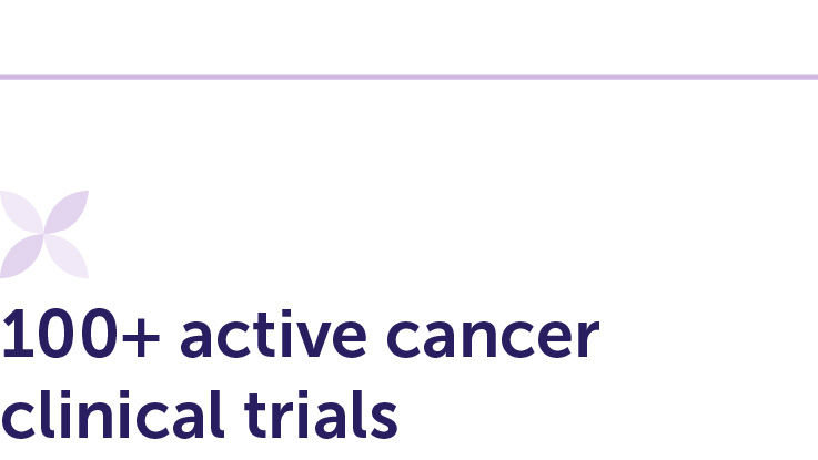 100+ active cancer clinical trials