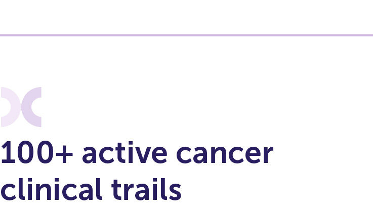 100+ active cancer clinical trials