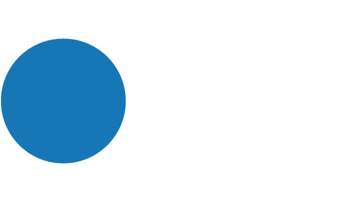 Circle in our primary blue color
