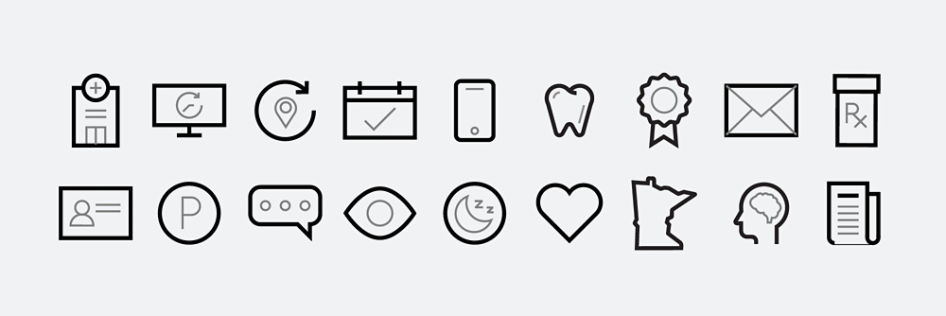 Examples of our icons.