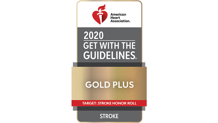 American Heart Association Stroke Gold Plus achievement award