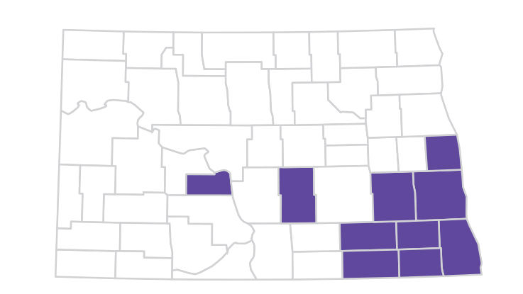 Our Freedom (Cost) plans are available in these North Dakota counties: Barnes, Cass, Dickey, Kidder, LaMoure, Oliver, Ransom, Richland, Sargent and Traill.