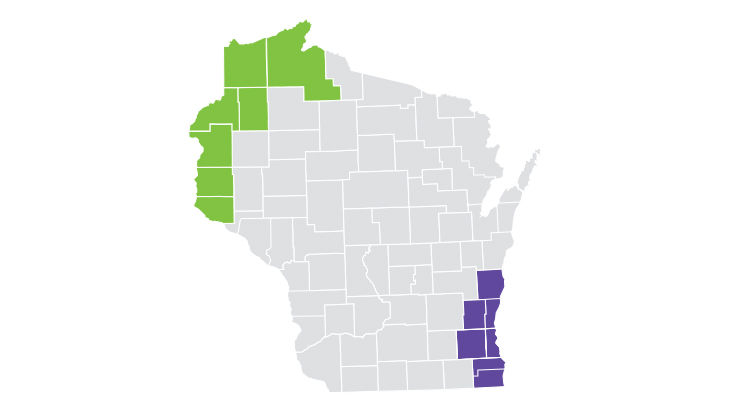 Wisconsin map