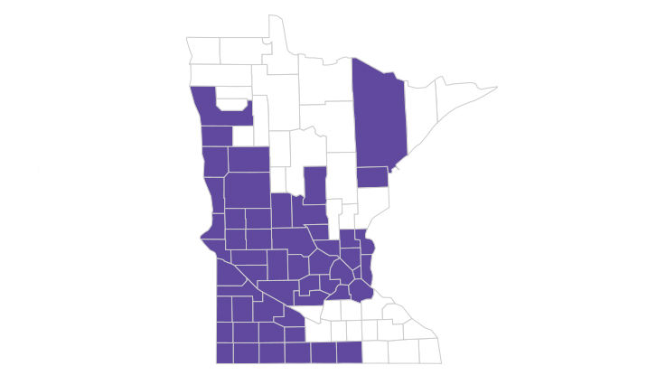 Alpine network available in these Minnesota counties: Anoka, Becker, Benton, Big Stone, Brown, Carlton, Carver, Chippewa, Chisago, Clay, Cottonwood, Crow Wing, Dakota, Douglas, Faribault, Freeborn, Grant, Hennepin, Isanti, Jackson, Kandiyohi, Lac qui Parle, Lincoln, Lyon, Martin, McLeod, Morrison, Murray, Nobles, Norman, Otter Tail, Pipestone, Polk, Pope, Ramsey, Redwood, Renville, Rock, Scott, Sherburne, Sibley, Stearns, Stevens, St. Louis, Swift, Todd, Traverse, Watonwan, Washington, Wilkin, Wright and Yellow Medicine.