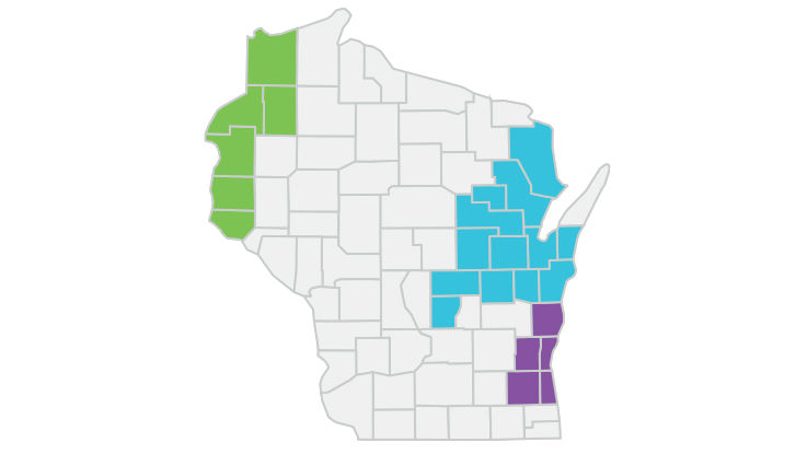 Wisconsin map